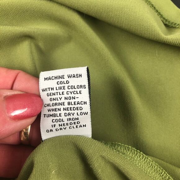 Carmen Mark Valvo green  Cold-shoulder blouse medium - Picture 7 of 8